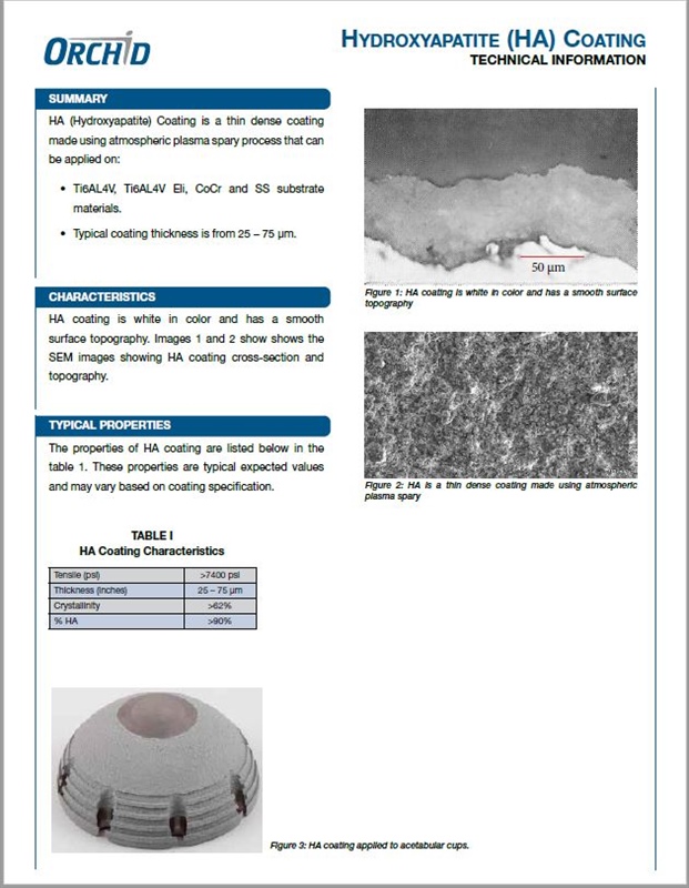 HA Technical Information Sheet